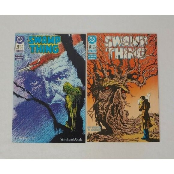DC Comics Swamp Thing Issues #70 and #71, 1988 New Format By Rick Veitch - Picture 2 of 10